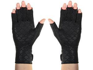 thermoskin arthritic fingerless gloves, black, small, 7"7 3/4" 1820 cm thermoskin arthritic fingerless gloves, black, small, 7"7 3/4" 1820 cm