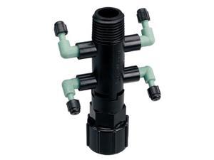 Orbit Adjustable Flow 8-Port Drip Irrigation Manifold for 1/4 Inch Tube 5 Pack 