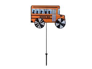in the breeze 24 inch yellow school bus spinner wind spinner for your yard and garden in the breeze 24 inch yellow school bus spinner wind spinner for your yard and garden