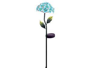 red carpet studios 35371 garden stake with solar powered light blue flower red carpet studios 35371 garden stake with solar powered light blue flower
