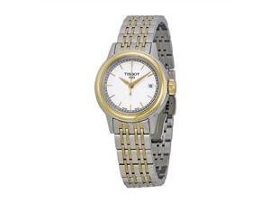 tissot women's t0852102201100 carson analog display swiss quartz two tone watch