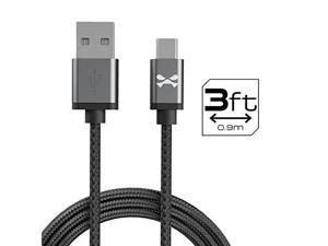 Ghostek NRGline Series 3FT Super Strong Metal Housing Micro USB Cable – Gray