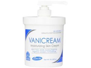 vanicream moisturizing skin cream with pump dispenser, 4 pound pack