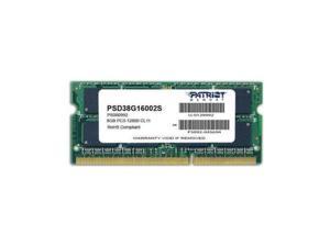 patriot memory pdp systems psd38g16002s  8 gb  ddr3 sdram  1600 mhz ddr31600/pc312800  nonecc  unbuffered  204pin  sodimm memory module