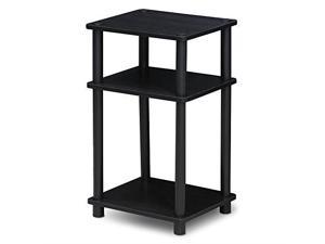 furinno just 3tier end table, 1pack, americano/black