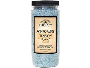 village naturals mineral bath salts soak, relief for joint and muscle pain combining epsom salts, juniper, orange and menthol essential oils and extracts, 20 ounces