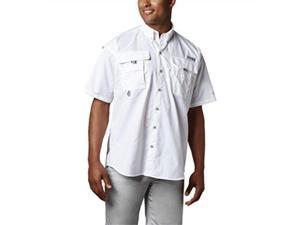 columbia men's pfg bahama ii short sleeve shirt, white, xxlarge