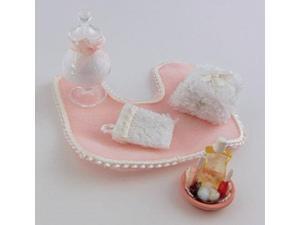 falcon dolls house 1:12 scale miniature bathroom accessory set in pink falcon dolls house 1:12 scale miniature bathroom accessory set in pink