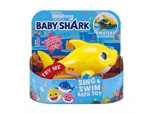 robo alive junior baby shark batterypowered sing and swim bath toy by zuru baby shark yellow robo alive junior baby shark batterypowered sing and swim bath toy by zuru baby shark yellow