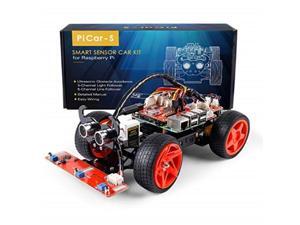 sunfounder raspberry pi car diy robot kit for kids and adults, visual programming with ultrasonic sensor light following module and tutorial sunfounder raspberry pi car diy robot kit for kids and adults, visual programming with ultrasonic sensor light following module and tutorial