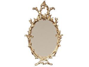falcon dollhouse miniature oval mirror in gold frame by miniatures falcon dollhouse miniature oval mirror in gold frame by miniatures