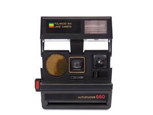 polaroid originals 4711 sun 660 autofocus camera, black polaroid originals 4711 sun 660 autofocus camera, black