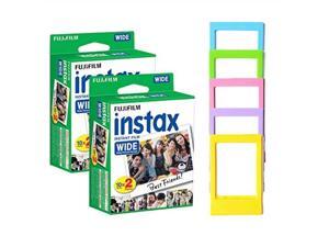 fujifilm instax wide instant film 40 shots + photo frames instax wide film bundle fujifilm instax wide instant film 40 shots + photo frames instax wide film bundle