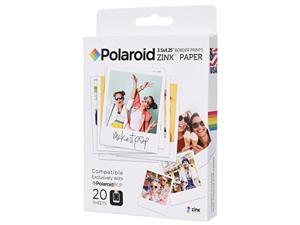 polaroid 3.5 x 4.25 inch premium zink border print photo paper 20 sheets compatible with pop instant camera