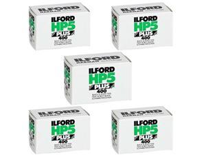 pack of 5 ilford 1574577 hp5 plus, black and white print film, 35 mm, iso 400, 36 exposures pack of 5 ilford 1574577 hp5 plus, black and white print film, 35 mm, iso 400, 36 exposures