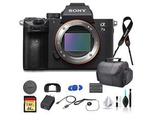 Sony Alpha a7 III Mirrorless Digital Camera (Body Only) Bundle - With Bag, 64GB Memory Card, Memory Card Reader and More
