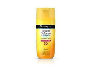 neutrogena beach defense waterresistant body sunscreen lotion with broad spectrum spf 30 oilfree pabafree oxybenzonefree  fastabsorbing sun protection against uvauvb rays 67 fl oz