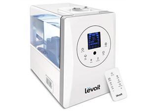 levoit humidifiers for large room bedroom 6l, warm and cool mist ultrasonic air humidifier for home whole house babies room, customized humidity, remote, germ free and whisperquiet