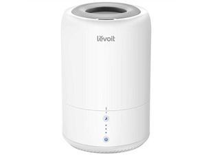 levoit humidifiers for bedroom, top fill cool mist ultrasonic humidifier essential oil diffuser for babies room, smart sleep mode, long lasting, whisper quiet operation, auto shut off1.8l/0.48gal