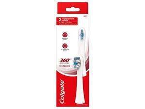 colgate 360 advanced whitening electric toothbrush replacement head, 2 count