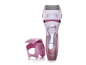 panasonic electric shaver for women, cordless 4 blade razor, close curves, bikini attachment, popup trimmer, wet dry operation  es2216pc