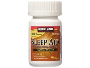 kirkland signature sleep aid doxylamine succinate 25 mg x 96 tabs