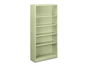 hon brigade metal bookcase 5shelf bookcase, 341/2w x 125/8d x 72h, putty hs72abc hon brigade metal bookcase 5shelf bookcase, 341/2w x 125/8d x 72h, putty hs72abc