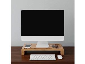 lavish home monitor stand modern eco-friendly bamboo office accessories and desk organizer laptop riser or pc computer shelf f lavish home monitor stand modern eco-friendly bamboo office accessories and desk organizer laptop riser or pc computer shelf f