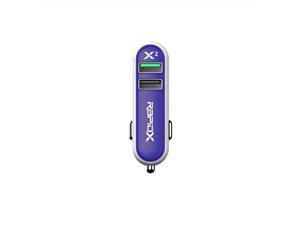 rapidx rxx2qcpur x2 2 port car charger with quick charge purple rapidx rxx2qcpur x2 2 port car charger with quick charge purple