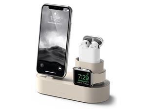 elago 3 in 1 charging hub classic white compatible with apple watch series 5/4/3/2/1, apple airpods 2/1, iphone 11 pro max/11 pro/11/x and all iphone models original cables requirednot included