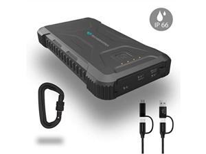 Techsmarter 20,000mah Rugged & Waterproof Power Bank 18W Power Delivery & 18W Fast Charge Ports. Portable Phone Charger with Flashlight for Outdoor. Compatible with iPhone, Samsung, iPad, Android Techsmarter 20,000mah Rugged & Waterproof Power Bank 18W Power Delivery & 18W Fast Charge Ports. Portable Phone Charger with Flashlight for Outdoor. Compatible with iPhone, Samsung, iPad, Android