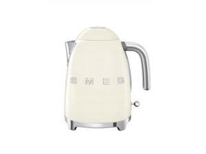 smeg klf03crus 50's retro style aesthetic electric kettle with embossed logo, cream smeg klf03crus 50's retro style aesthetic electric kettle with embossed logo, cream