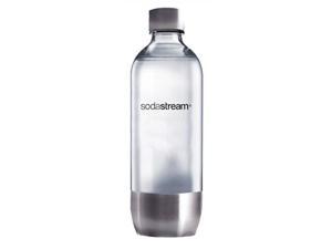 sodastream 1l classic metal carbonating bottle, single