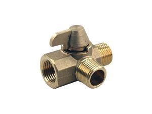 jr products 62245 3way brass diverter valve  1/2" mpt x 1/2" mpt x 1/2" fpt