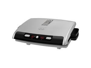 george foreman 6serving removable plate electric indoor grill and panini press, silver, grp99 george foreman 6serving removable plate electric indoor grill and panini press, silver, grp99