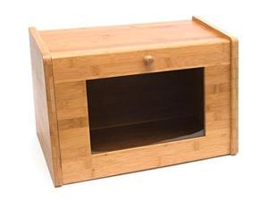 lipper international 8847 bamboo wood bread box with tempered glass window, 151/2" x 91/2" x 93/4"