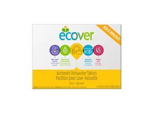 ecover automatic dishwasher soap tablets, citrus, 45 count