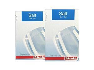 2 pack  miele care collection dishwasher reactivation salt 3.3lbs