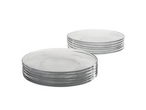 anchor hocking 8inch presence glass salad plate, set of 12, clear 842f anchor hocking 8inch presence glass salad plate, set of 12, clear 842f