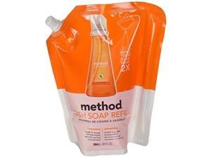 method dish soap pump refill, clementine, 36 ounce, small, orange