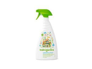 babyganics multi surface cleaner, fragrance free, 32oz spray bottle pack of 3