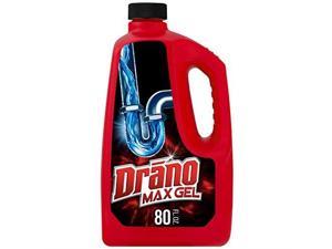 drano max gel, clog remover, 80 oz