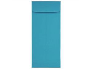 jam paper #11 policy colored envelopes  4 1/2 x 10 3/8  blue recycled  50/pack