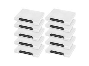 iris portable project case with buckle, 10 pack, clear iris portable project case with buckle, 10 pack, clear