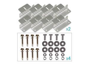 renogy 4 sets of solar panel mounting z brackets for rv, boat, wall and other off gird roof installation, 4 pack