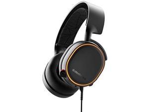 steelseries arctis 5  gaming headset  rgb illumination  dts headphone:x v2.0 surround for pc and playstation 4  black 2019 edition