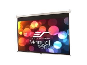 elite screens manual series, 100inch 16:9, pull down manual projector screen with auto lock, movie home theater 8k / 4k ultra hd 3d ready, 2year warranty, m100xwh elite screens manual series, 100inch 16:9, pull down manual projector screen with auto lock, movie home theater 8k / 4k ultra hd 3d ready, 2year warranty, m100xwh