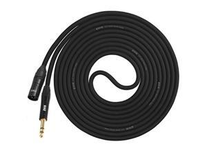 lyxpro 10 ft xlr male to 1/4" trs star quad microphone cable for high end quality and sound clarity, extreme low noise black lyxpro 10 ft xlr male to 1/4" trs star quad microphone cable for high end quality and sound clarity, extreme low noise black