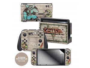 controller gear officially licensed nintendo switch skin & screen protector set the legend of zelda retro woodgrain nintendo switch controller gear officially licensed nintendo switch skin & screen protector set the legend of zelda retro woodgrain nintendo switch