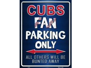 smart blonde cubs metal novelty parking sign p217 smart blonde cubs metal novelty parking sign p217